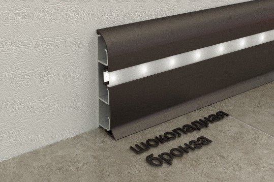 Плинтус с подсветкой Fezard Шоколадная Бронза от ООО "А Стиль" Новосибирск