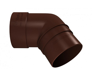 Колено трубы 67 гр. VINILON цвет Кофе (Коричневый)