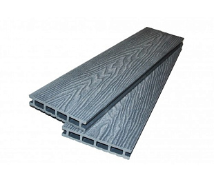 Террасная доска | ExtraWood | Серый бриллиант 4м | ДПК Дёкинг | Forest 3D Bark Strong